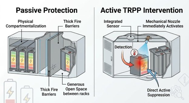 Passive Protection vs. Active Thermal Runaway Propagation Prevention (TRPP) Intervention