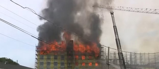  fire at affordable housing construction site