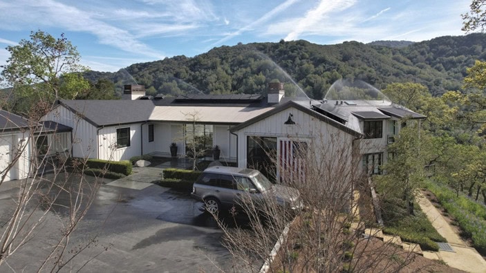 Example of Activated Rooftop Sprinklers