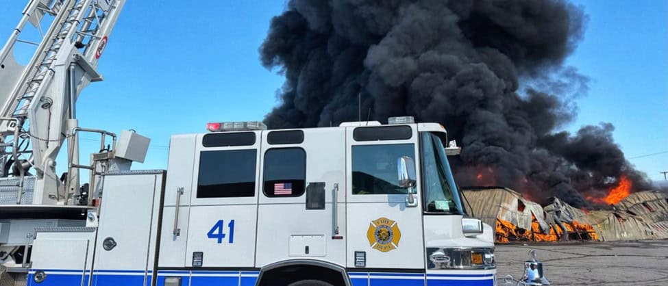 Warehouse Fire in Bakersfield